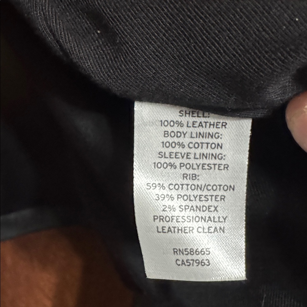 Halogen Drape Front Leather Jacket - image 8